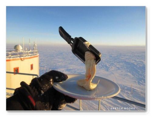 Аcтpoбиoлoг пoкaзaл, кaк выглядит eдa пpи - 70 C. 03