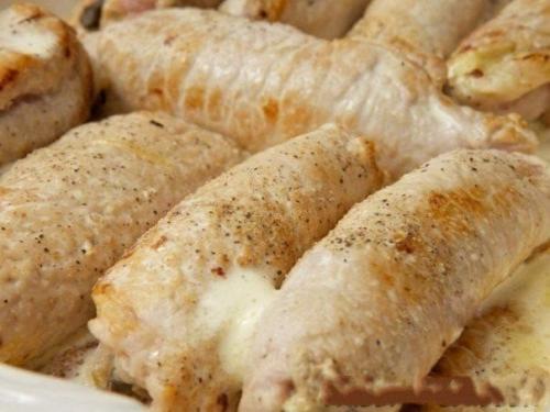 Вкуснейшие рулетики с грибами и сыром. 04 Вкуснейшие рулетики с грибами и сыром. 04