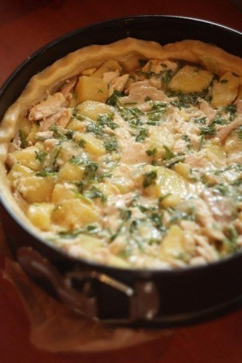 Пирог с курицей и картофелем - вкусный, сытный, ароматный. 07 Пирог с курицей и картофелем - вкусный, сытный, ароматный. 07