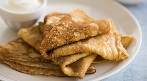 Тонкие блинчики. Ингредиенты: