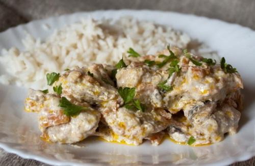 Ароматная курица в сметане с чесноком. 01