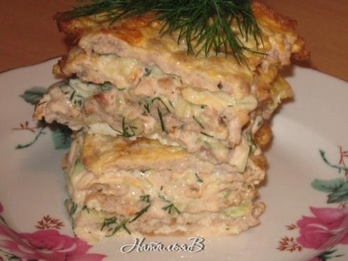 Яично - мясной тортик - вкус шавермы. Яично - мясной тортик - вкус шавермы.