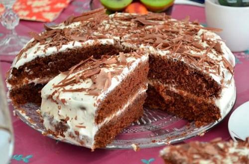 Торт на кефире Черный Принц.