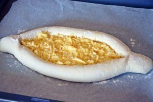 Хачапури по-аджарски.   Вам потребуется: 07