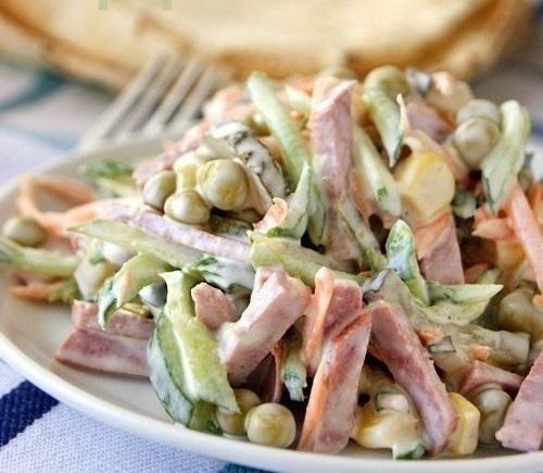 Очень быстрый салат и варить ничего не надо. 02