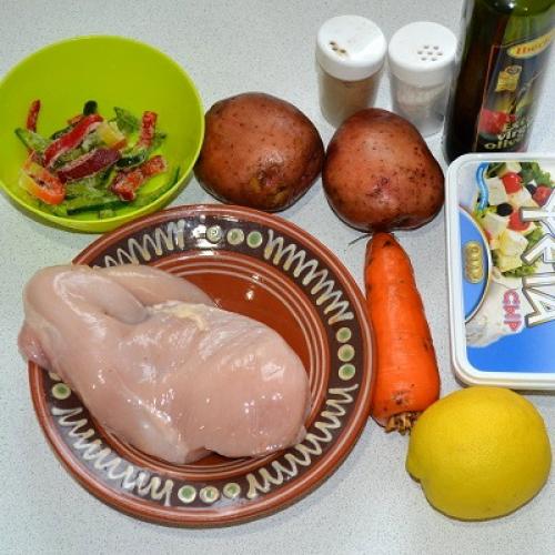 Курица с фетой. 01