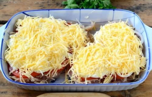 Сочное куриное Филе с картошкой под шубкой. 04