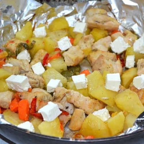 Курица с фетой. 03