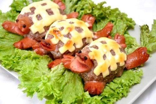 Котлеты Черепашки.   Ингредиенты: