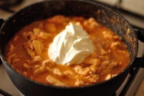 Курица в сметане с паприкой. 04 Курица в сметане с паприкой. 04