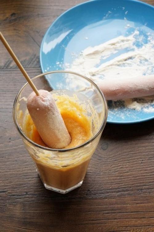 Корн дог (или сосиска в тесте. 04 Корн дог (или сосиска в тесте. 04