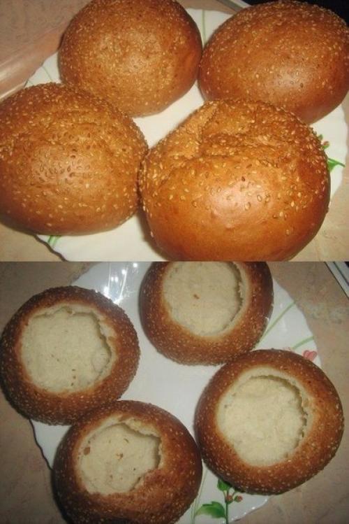 Жульен в булочках. 02