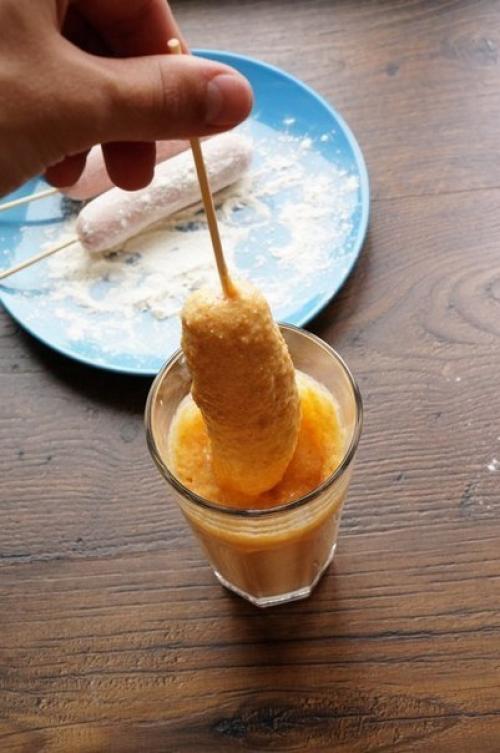 Корн дог (или сосиска в тесте. 05 Корн дог (или сосиска в тесте. 05