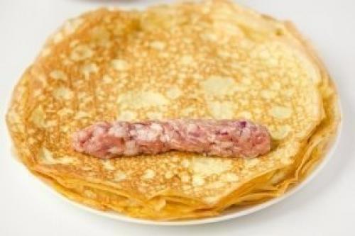 Яичные рулетики с мясной начинкой - отличный завтрак! 05 Яичные рулетики с мясной начинкой - отличный завтрак! 05