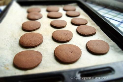 Шоколадное печенье с кокосовым кремом. 03 Шоколадное печенье с кокосовым кремом. 03