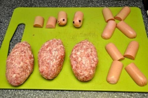 Котлеты Черепашки.   Ингредиенты: 02