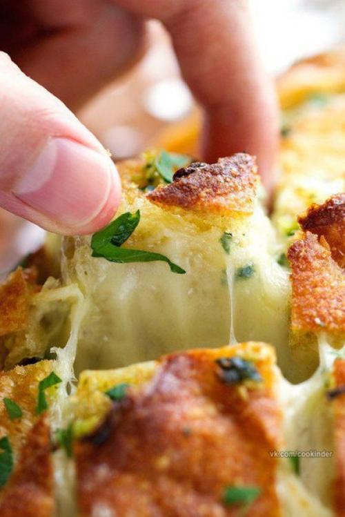 Чесночный хлеб с сыром. 02