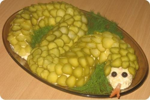 9 самых вкусных и необычно оформленных салатов к праздничному столу! 04