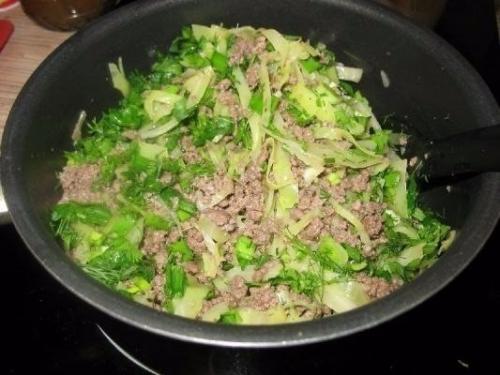 Нежный пирог с капустой и мясом. 03 Нежный пирог с капустой и мясом. 03