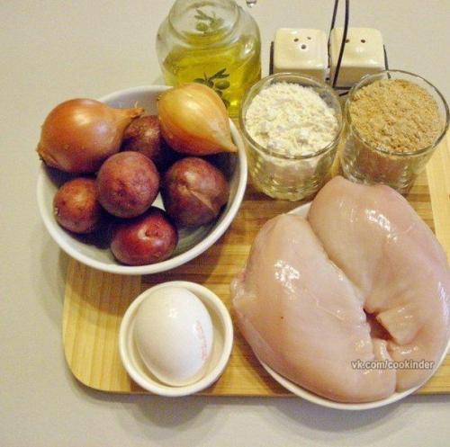 Зразы.  Ингредиенты:   Картофель - 900 г. 01