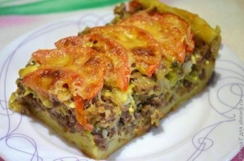 Открытый мясной пирог. Открытый мясной пирог.