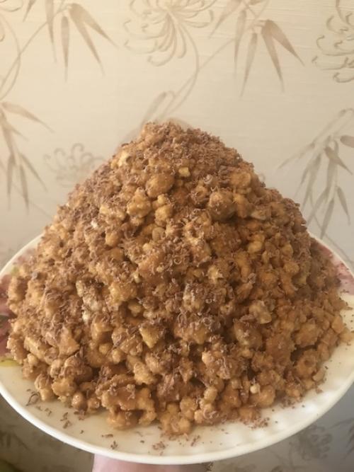 Торт Муравейник.  Готовится всего за 10 минут. 02