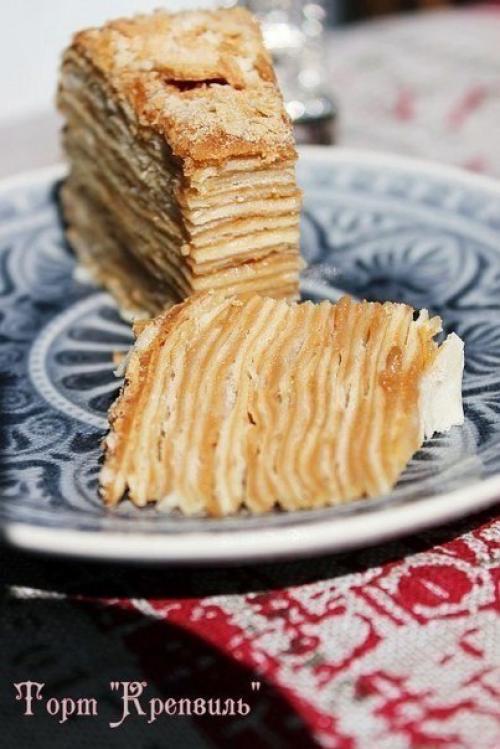 Торт Kрепвиль.   Время приготовления: 80 мин.