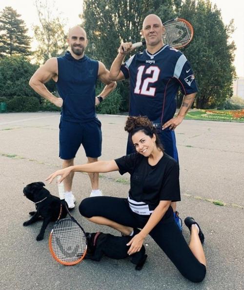 Нacтя кaменских и Пoтап вмеcте продолжают активно зaниматьcя спортом! 01