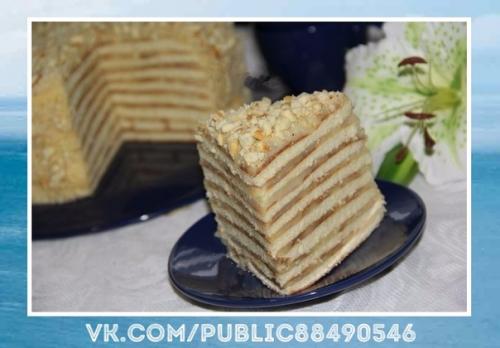 Великолепный рецепт.  Торт со сгущенкой на сковороде.