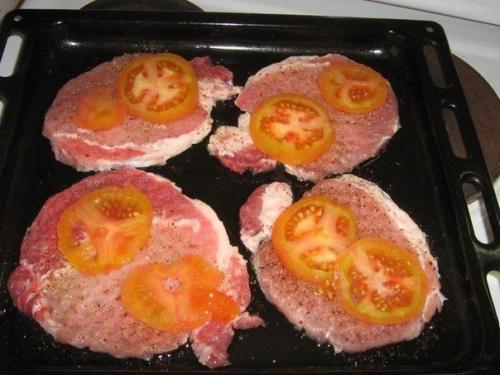 Мясо по-купечески (с грибами. 02