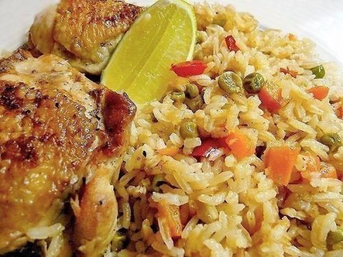 Рис с курицей - Arroz con Pollo.

