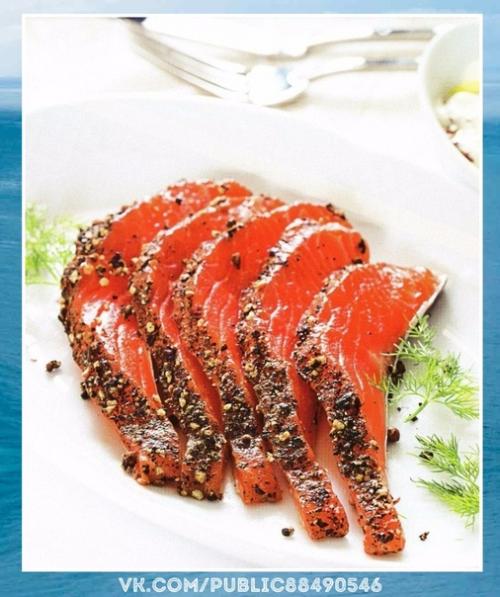 Настоящая вкуснятина.  Семга Гравлакс. 05