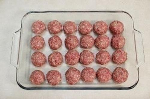 Тефтели с рисом и сливочной подливкой в духовке. 04 Тефтели с рисом и сливочной подливкой в духовке. 04