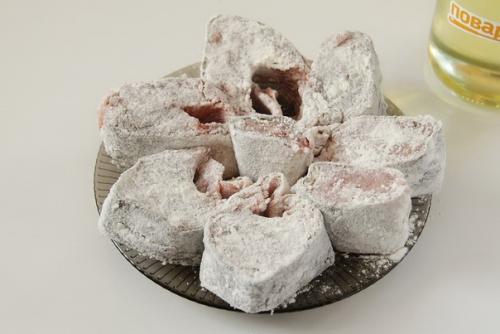 Горбуша в сметане на сковороде. 03 Горбуша в сметане на сковороде. 03