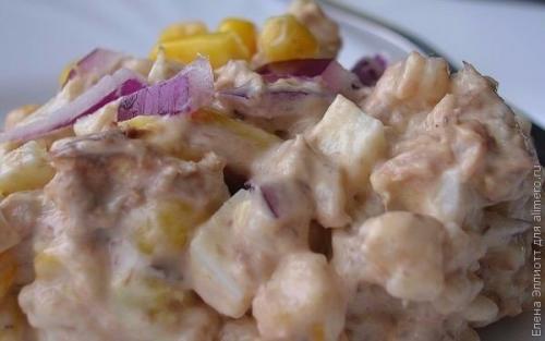 Салат с тунцом. Салат с тунцом.