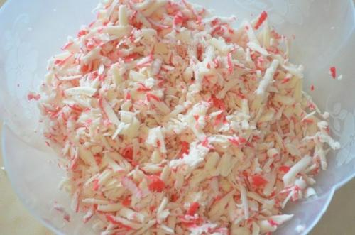 Сырные шарики с крабовыми палочками. 02 Сырные шарики с крабовыми палочками. 02