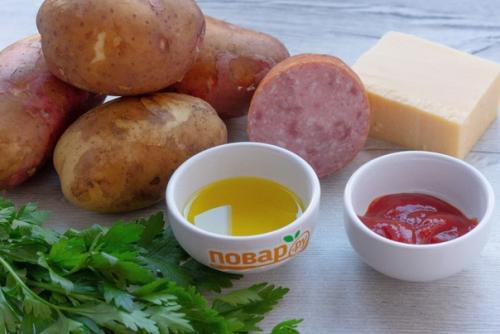 Картошка - гармошка под сырной корочкой. 01