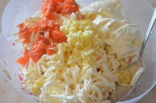 Сырные шарики с крабовыми палочками. 04 Сырные шарики с крабовыми палочками. 04