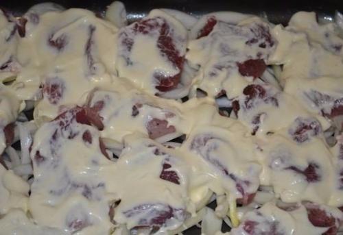 Картофель с мясом по-французски. 03