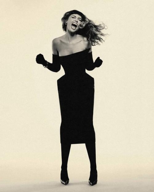 Агата муцениеце в новых винтажных черно-белых фотосессиях. 07