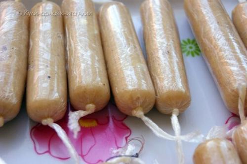 Как сделать куриные сосиски самому. 05 Как сделать куриные сосиски самому. 05