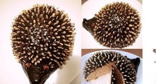 Торт ёжик. (Я взяла, испекла торт Муравейник и оформила его ёжиком). Торт ёжик. (Я взяла, испекла торт Муравейник и оформила его ёжиком).