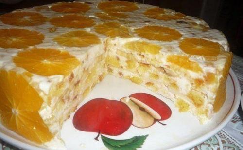 Торт Апельсинка.  Ингредиенты: