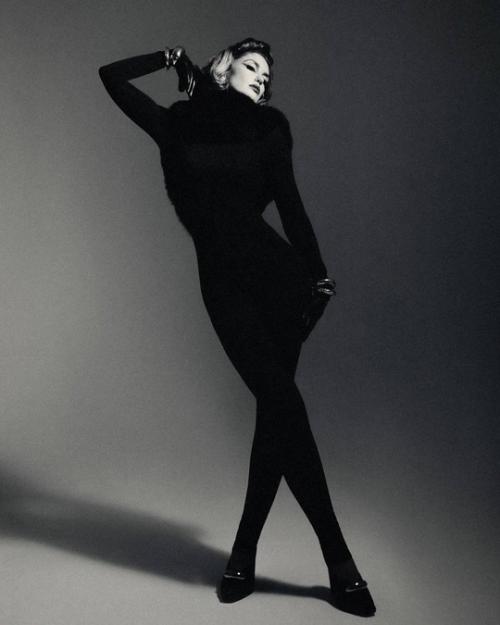 Агата муцениеце в новых винтажных черно-белых фотосессиях. 05