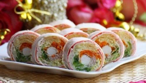 6 вариантов начинки для ПП- рулета из лаваша? 
