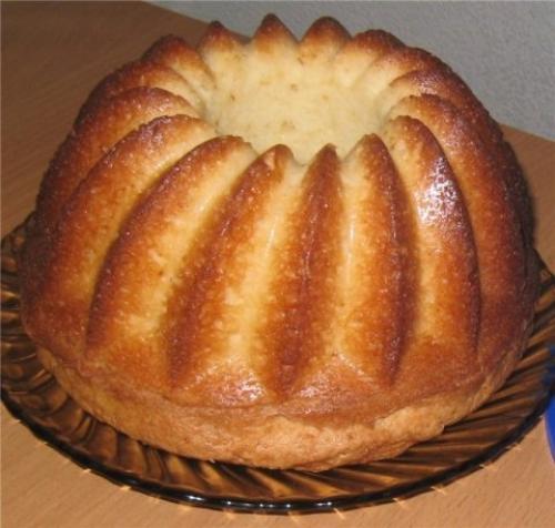 Вкуснейший кекс из творога.