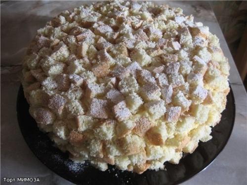 Торт Мимоза. Всё гениальное - просто! 01