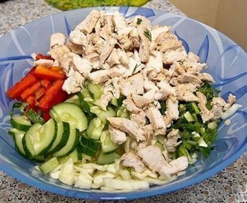 Шаверма.   Ингредиенты:  Куриная грудка (или другое мясо) - 1 шт. 04