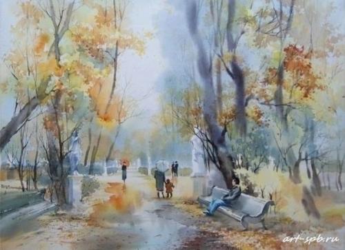 Красивый Санкт-петербург в акварелях ольги литвиненко. 05