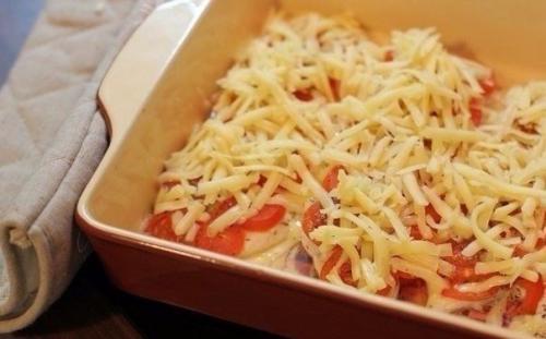Курица под помидорами и сыром. 06 Курица под помидорами и сыром. 06
